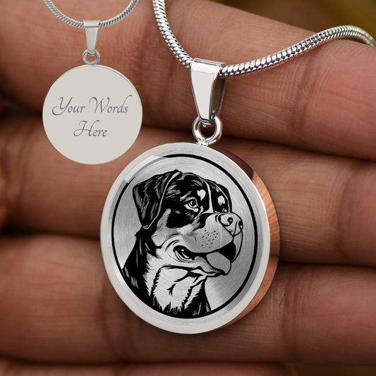 Personalized Rottweiler Necklace