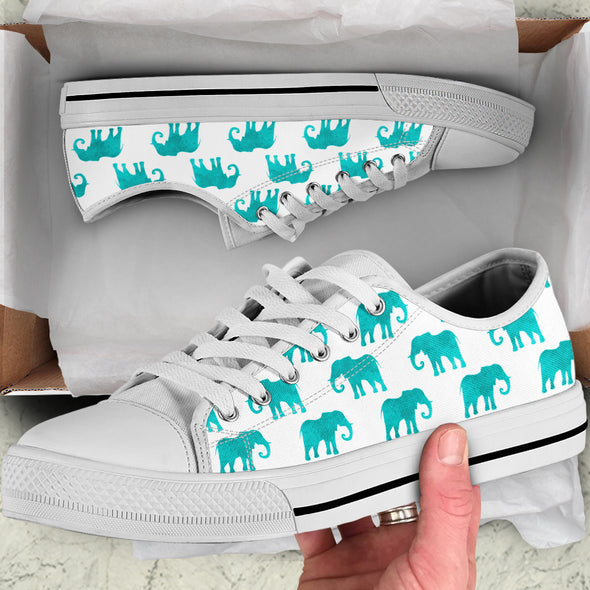 Watercolor Elephant Shoes | woodation.myshopify.com
