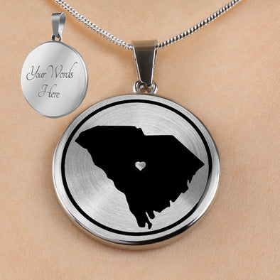 Personalized South Carolina State Necklaces