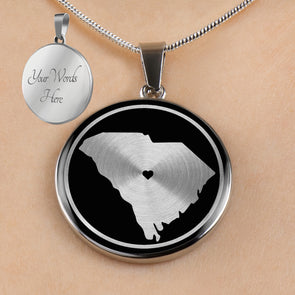 Personalized South Carolina State Necklaces