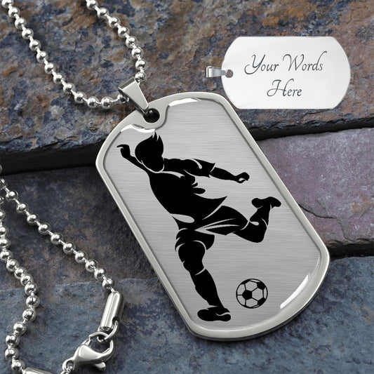 Personalized Soccer Necklace, Soccer Jewelry, Soccer Gift