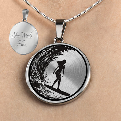 Personalized Women's Surfing Necklace