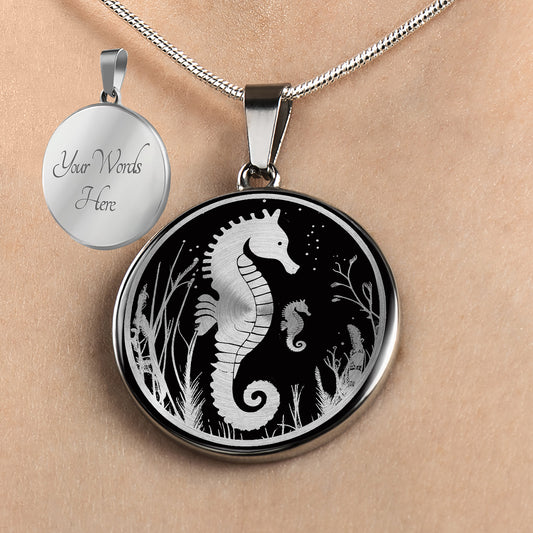 Personalized Seahorse Necklace