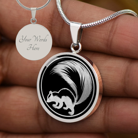 Personalized Skunk Necklace