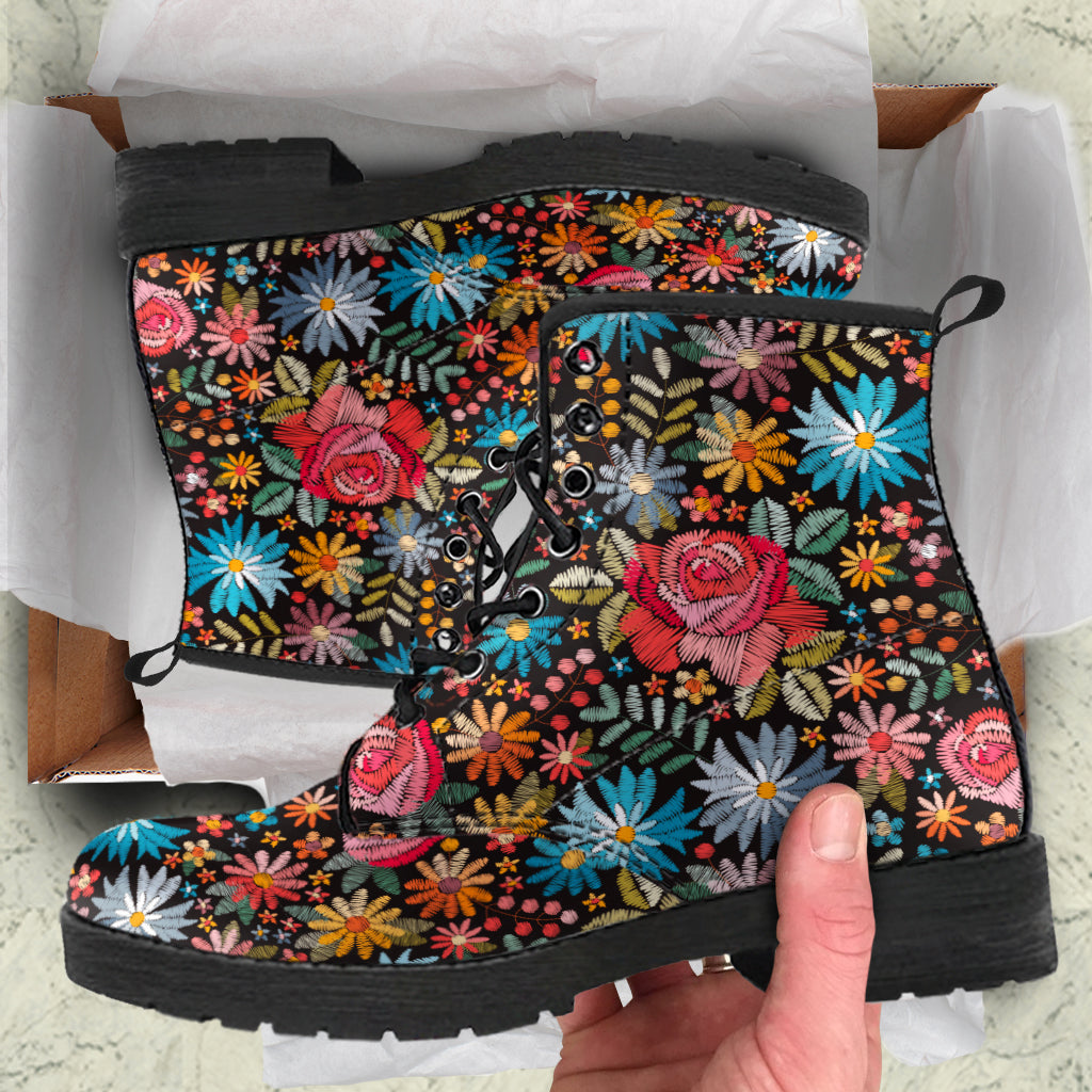 Bohemian Floral Boots