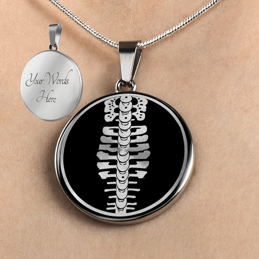 Personalized Spinal Column Necklace