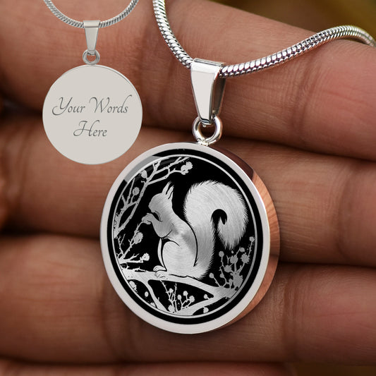 Personalized Squirrel Necklace