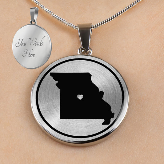Personalized Missouri State Necklaces