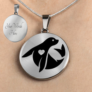 Personalized Seal Necklace, Seal Jewelry, Seal Gift, Marine Biologist Gift