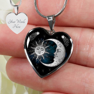 Personalized Sun & Moon Necklace