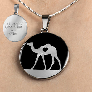 Personalized Camel Necklace, Camel Gift, Camel Jewelry, Camel Pendant