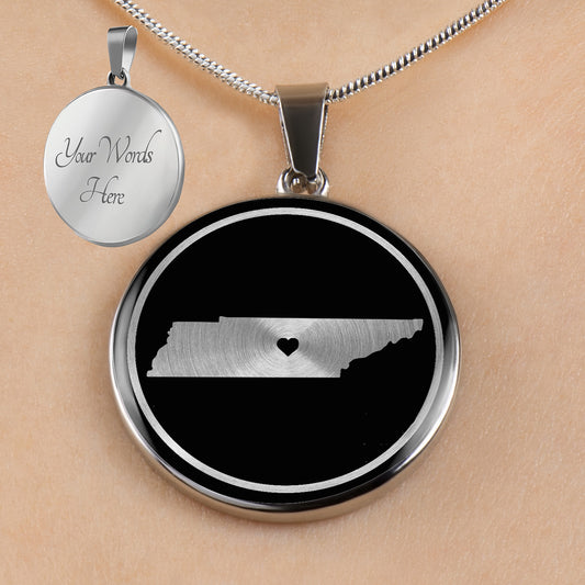 Personalized Tennessee State Necklaces