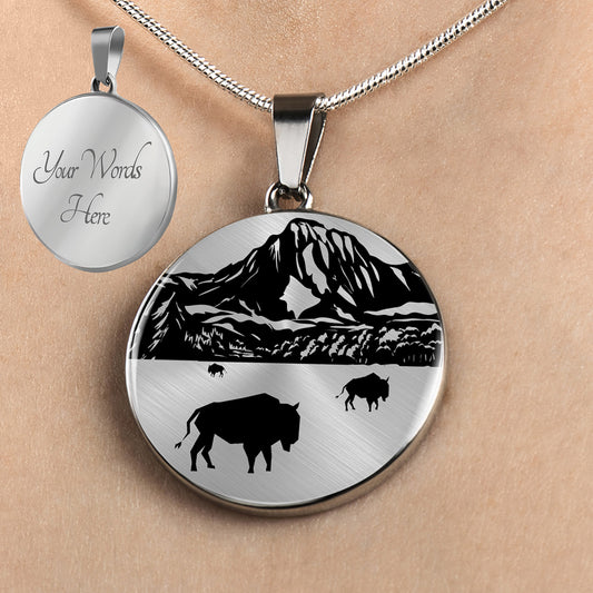 Personalized Grand Teton National Park Necklace, Wyoming Necklace