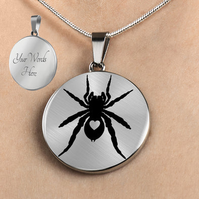 Personalized Tarantula Necklace, Tarantula Jewelry, Tarantula Gift