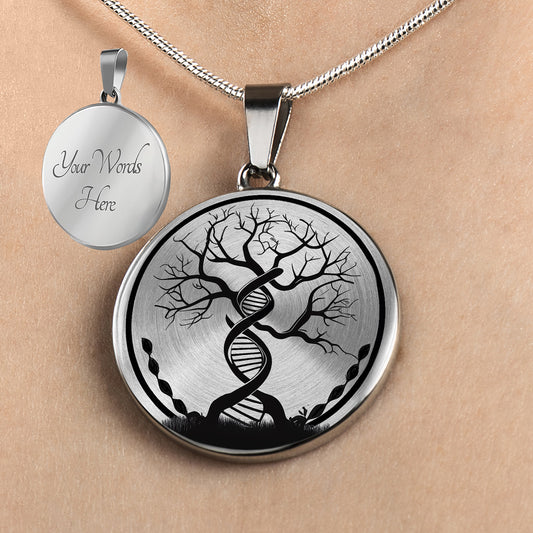 Personalized DNA Tree Necklace