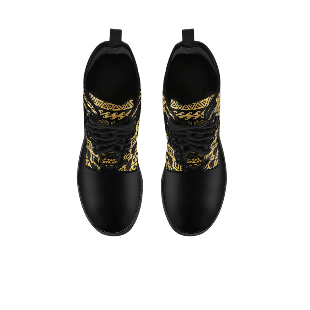 Golden Tribal Turtle Boots