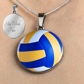 Personalized Volleyball Necklace, Volleyball Jewelry, Volleyball Gift