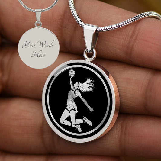 Personalized Volleyball Necklace
