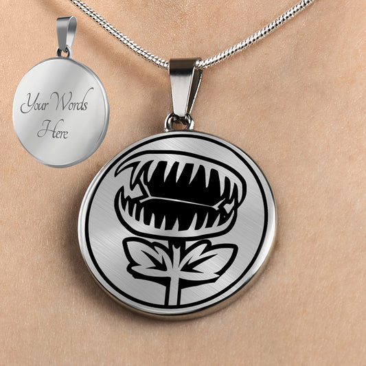 Personalized Venus Fly Trap Necklace. Venus Fly Trap Gift