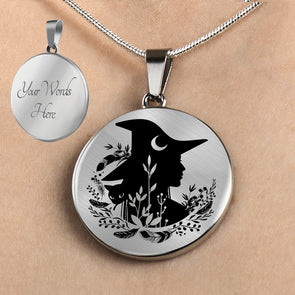 Personalized Witch Necklace, Witch Jewelry, Wiccan Necklace