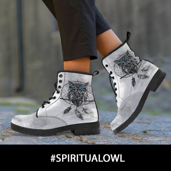 Spiritual Owl Boots | woodation.myshopify.com