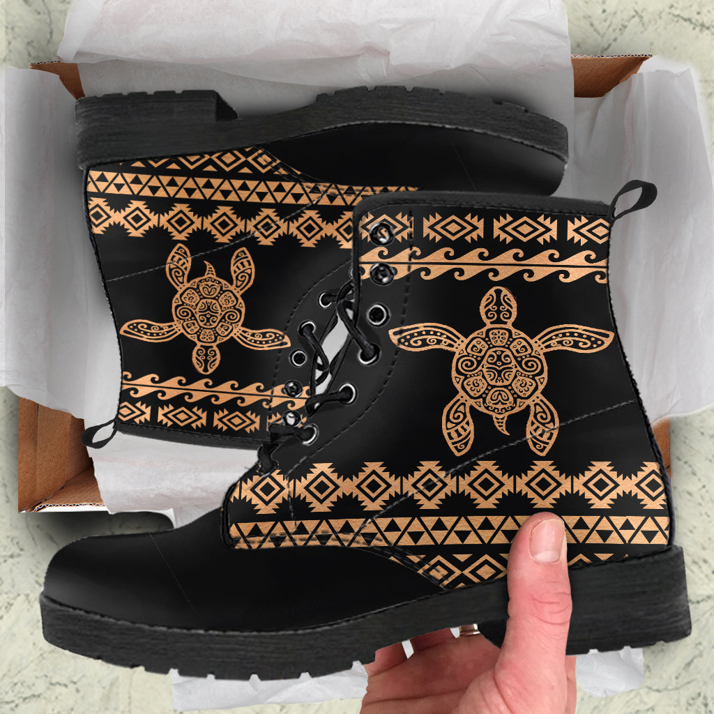 Turtle Shell Boots Tribal Turtle Boots – Elephantsity